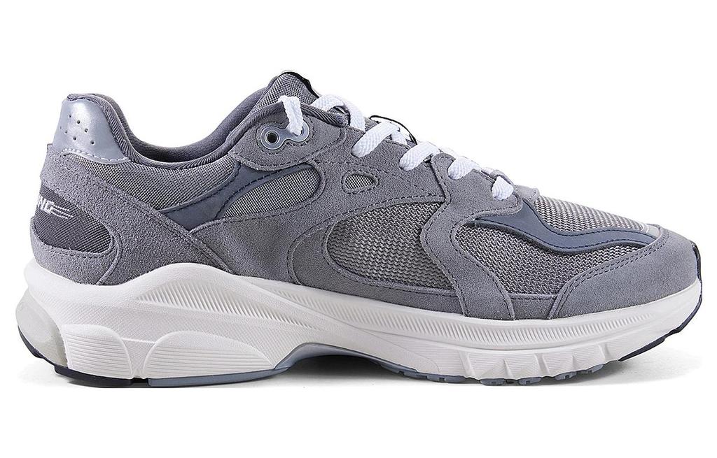Li Ning Furious Rider Runner Abrasion Resistant Slip Resistant Cushioning Low top Casual Shoes Women's Gray AZGT012-1