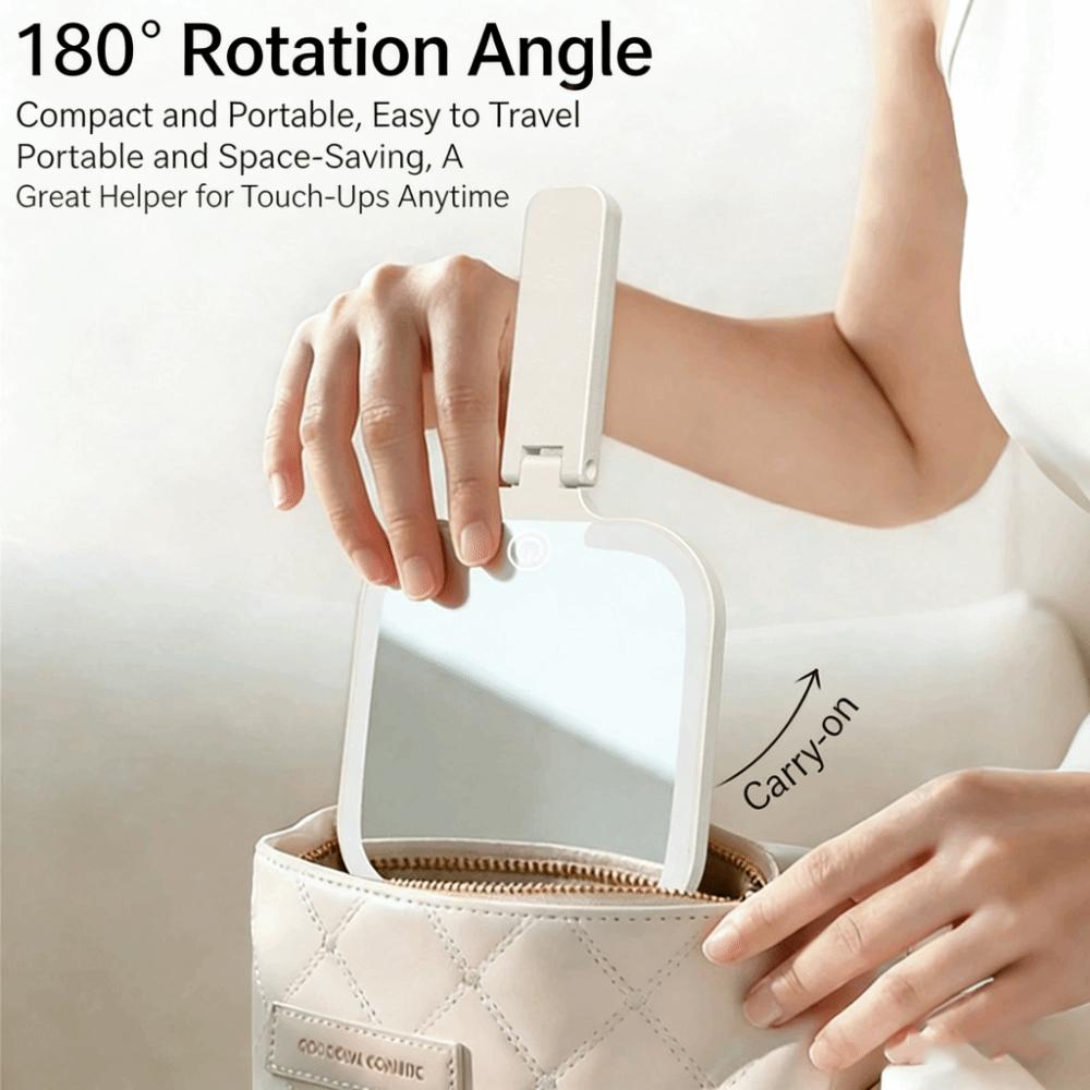 180° Foldable Portable Vanity Mirror 3 Color Bedroom Dressing Mirror  Dormitory
