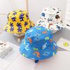 Children's hat for boys, summer baby fisherman hat, thin Korean style, large brim sun hat for older children, fashionable and trendy for girls