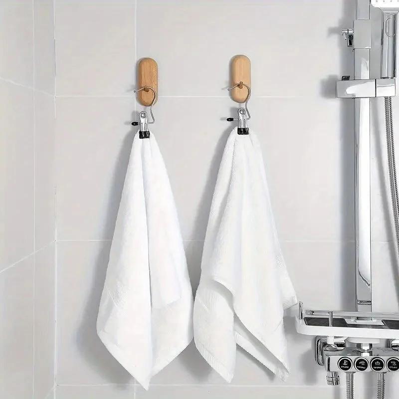 10PCS Clothespins Laundry Clothes Pegs Hook Portable Hanging Clothes Clip Pants Socks Storage Clip