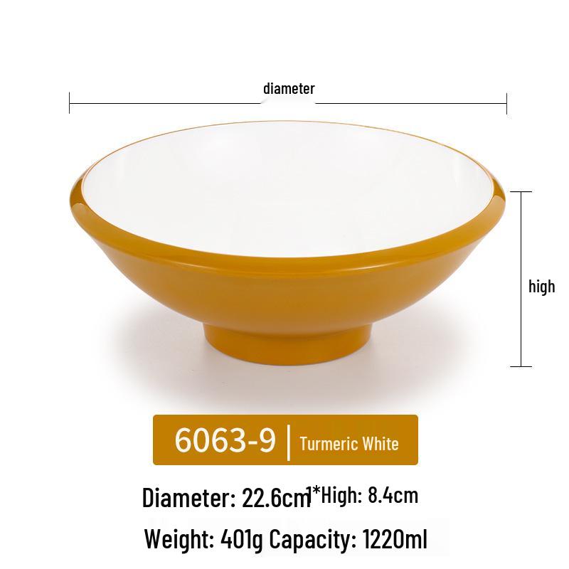 Melamine Noodle Bowl for Noodle Restaurants: Ideal for Luosifen, Malatang, Rice Noodles, and Chongqing Xiaomian