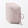 MUJI Wrinkle Nylon 11 x 6 x 84475788 Wide-Opening Pouch, Pink, Small, Approx. 3.5 cm,