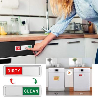 Multipurpose Magnet Cleaning Dirty Sign Various Hotel Dishwasher Room Tips Refrigerator Decoratio Home Cleaning Kitchen Mag U3U1