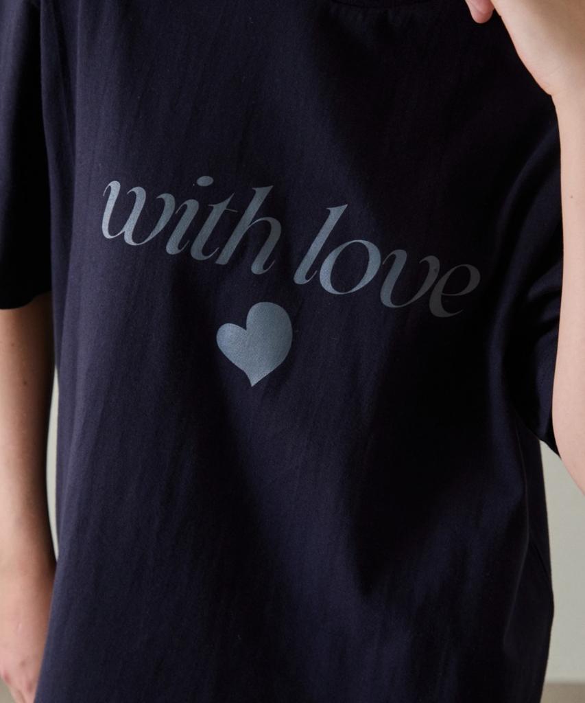 WIOE With Love Overfit Tshirt_Navy
