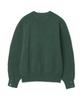 KNITTED Shaggy Dog 100% Wool Round Knit Dark Green