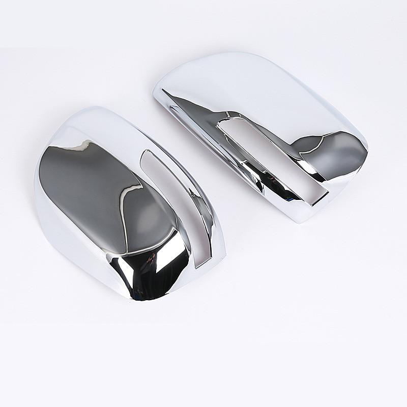 

Накладка на дзеркало заднього виду 2PCS для Toyota Prado J150 GX GXL Land Cruiser 2014 2015 2016 2017 2018 Яскраво-сріблясті аксесуари для ремонту срібний