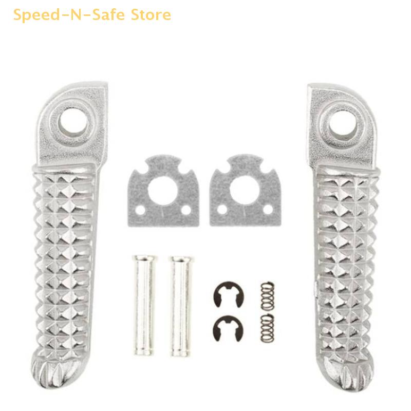 Set Of Rider Footrests For FZ6, FZ1, R6, R3, MT09, MT07, R1, R15, R25, FZ8, YZF600, YZF1000, XJ6 Motorcycle Front Foot Pegs