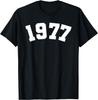 Classic 1977 Varsity Vintage College Style 47th Birthday T-Shirt