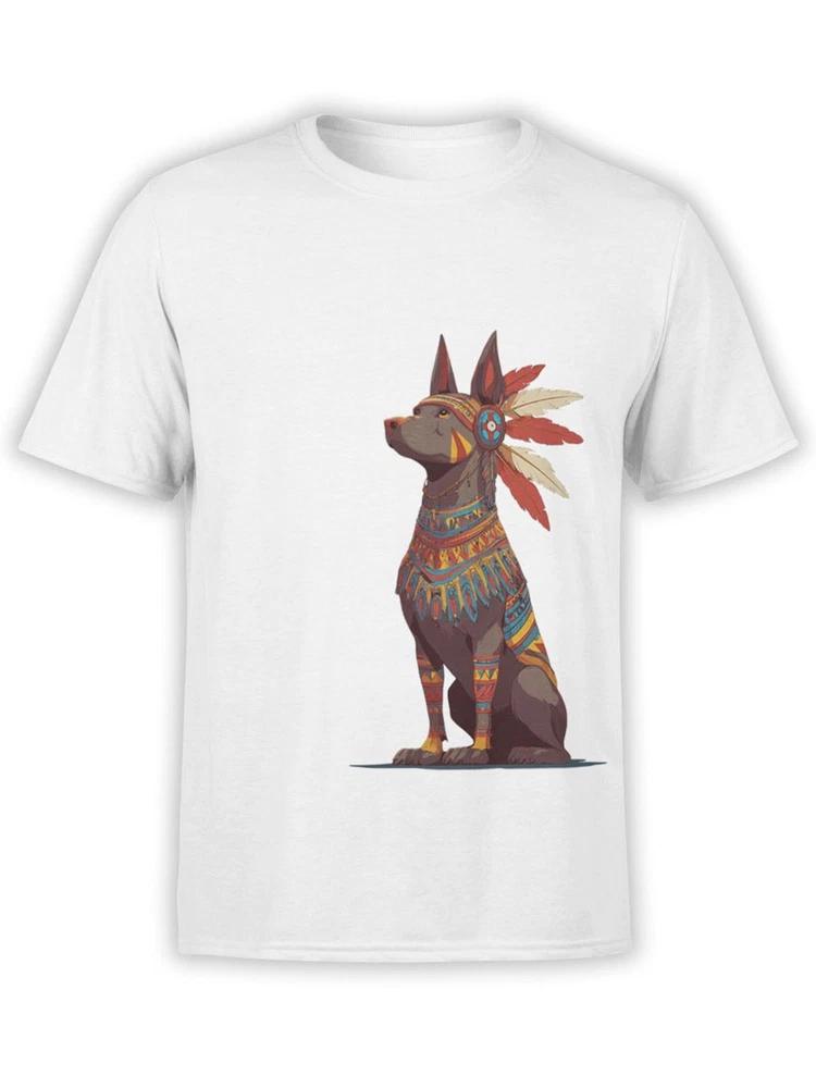 Tribal Guardian Tshirt Noble Dog Warrior Tee Unisex S