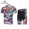 Herren Damen Radtrikot Trägerhose Set Atmungsaktiv Schnelltrocknend Mountainbike Bekleidung Outdoor Sport Reitausrüstung