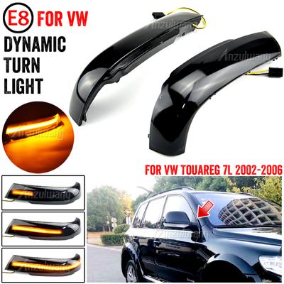Semnal dinamic de direcție 2 buc. Lumină cu LED Oglinda retrovizoare Bliț indicator pentru VW Volkswagen Touareg I MK1 7L 2002 2003 2004-2006