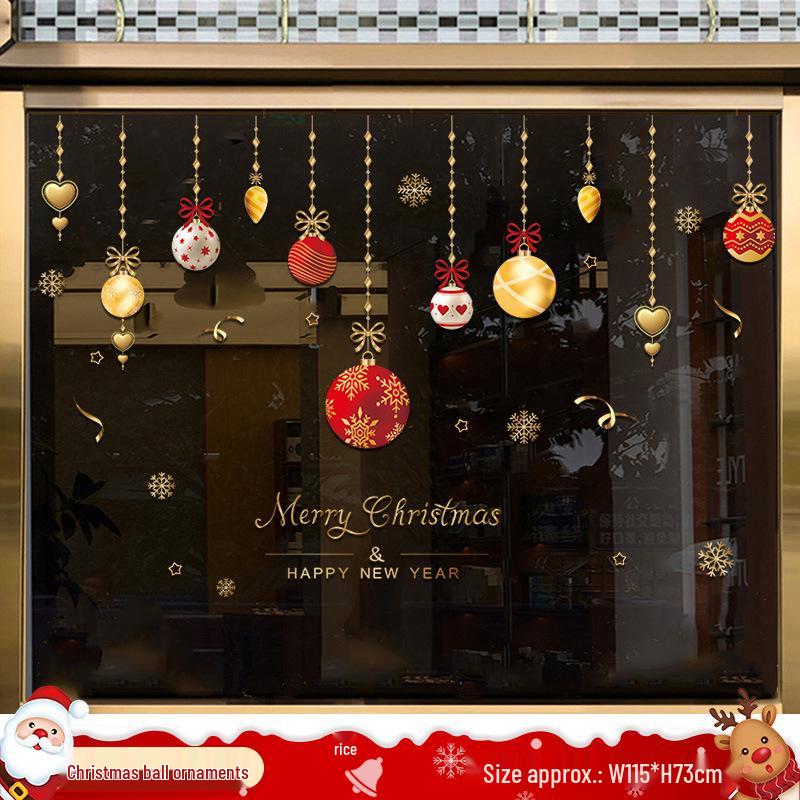 Santa Claus Window Cling Christmas Decoration Decal