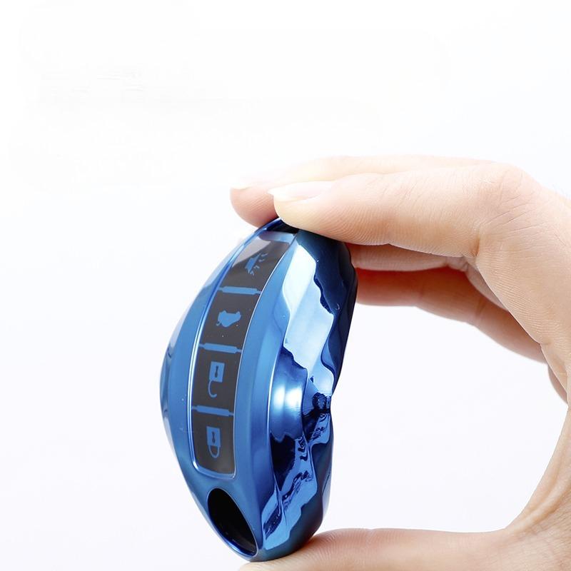 TPU 4 Button Fob Shell Case Key Cover Fit for Nissan Altima Armada Gt-r Maxima Murano Patrol Rogue Leaf Versa 370z Sentra
