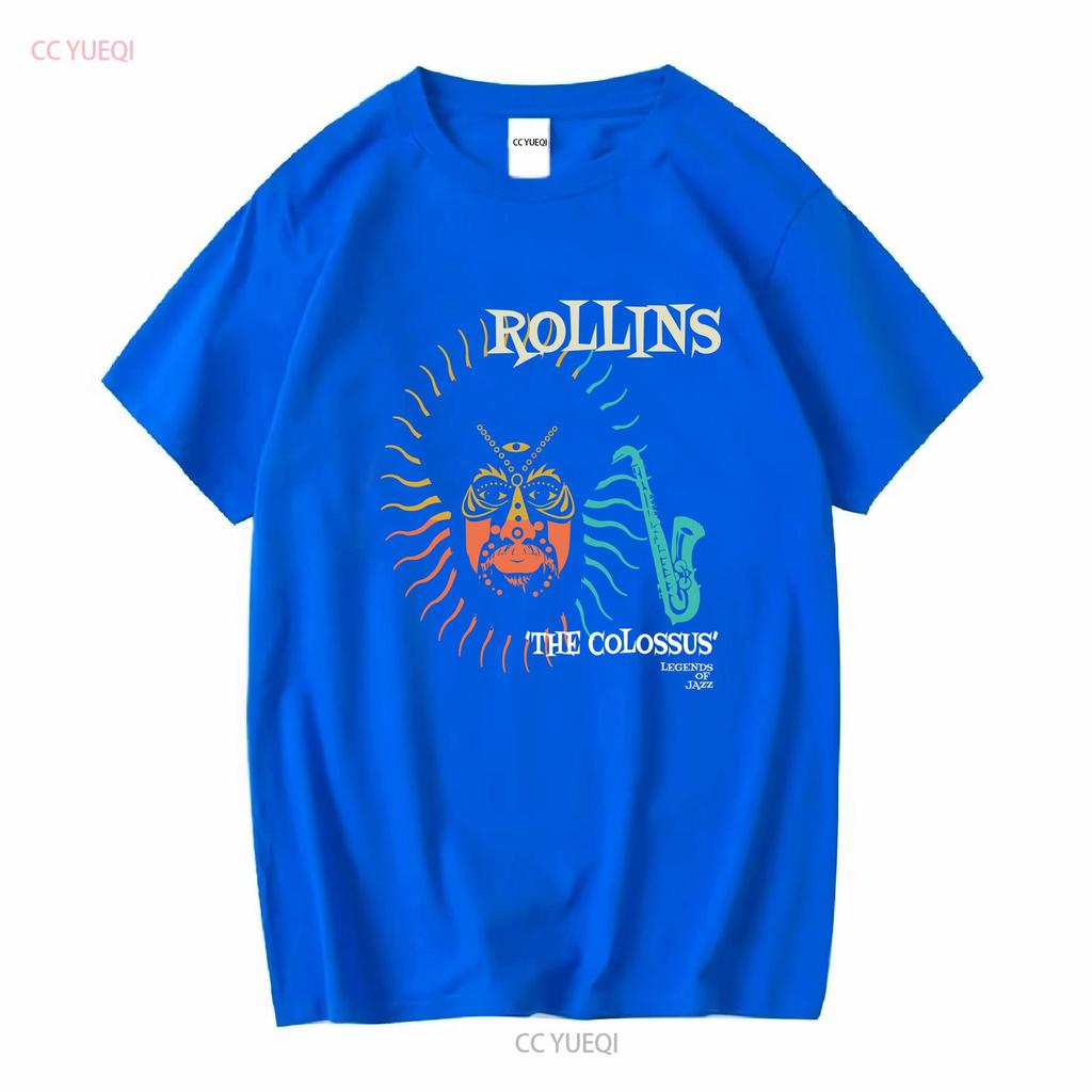 Sonny Rollins Jazz Oofficiell T-shirt långa eller korta ärmar vintage Tvättade designkläder Vardaglig grafisk Snygg streetwear
