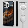 Saturn Solar System Phone Case For iPhone 16e,16,15,14,13,12,11,Plus,Pro,Max,Mini Magsafe Magnetic Wireless Charging