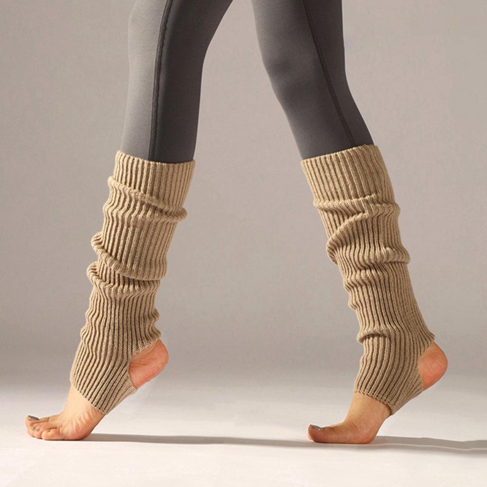 Long Section Ballet Leg Warmers Foot Covers Ballet Knitted Socks Latin Socks  Gym Fitness