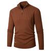 Men's Long-Sleeve Soft Touch Quarter-Zip Sweater