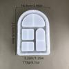 Flexible Silicone Arched House Casting Moulds Sturdy Silicone Moulds For Miniature Arched House Casting And Crafting