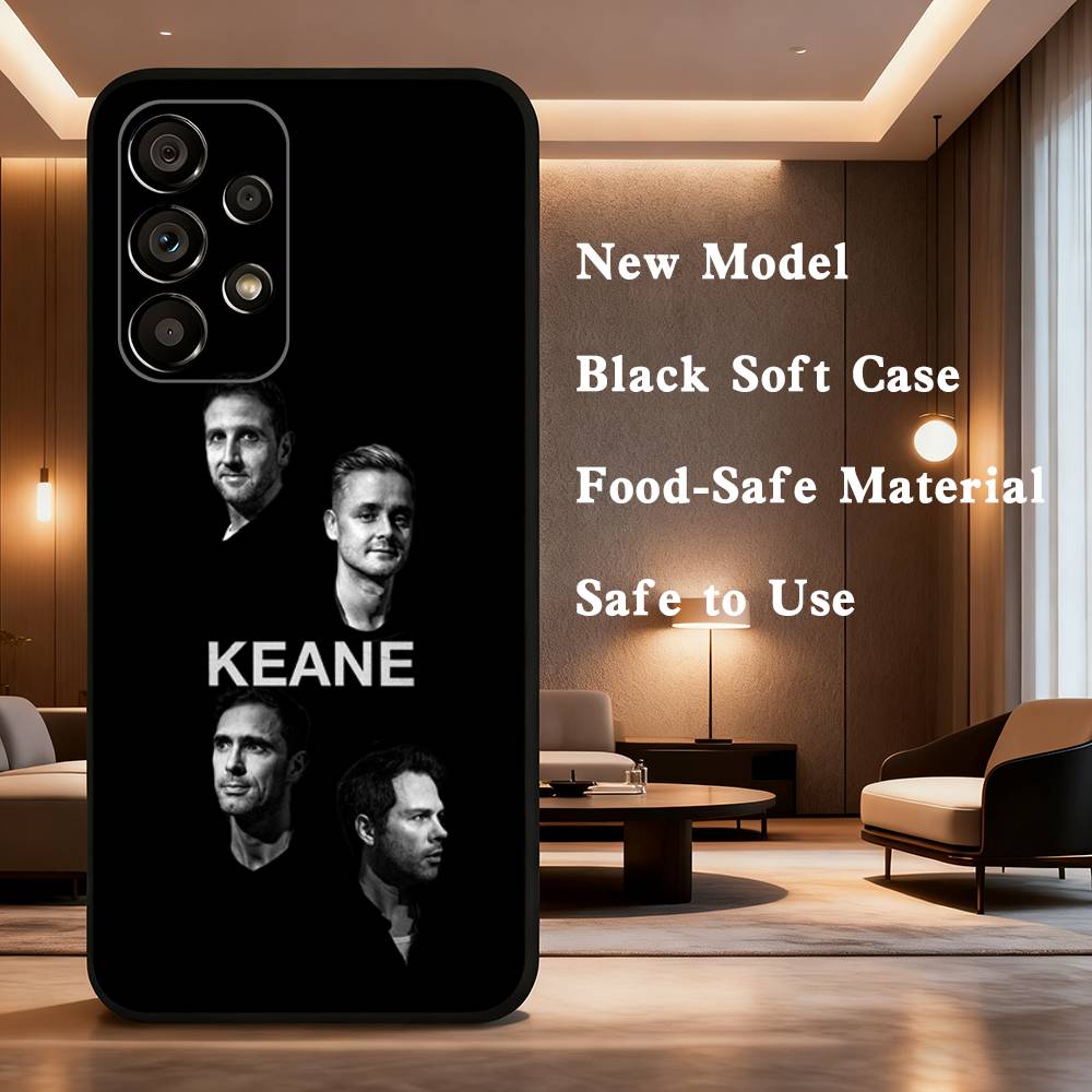 

Music Band K-KEANE For Samsung Galaxy A53,31,52,72,41,Note,J7,8,9,5G,22,73,32,71, Soft Black Silicone Case SamsungA22 4G