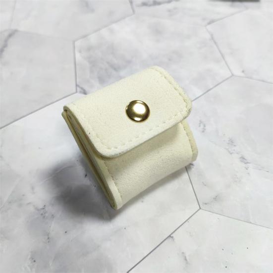 1/3Pcs Jewelry Storage Bag Earring Organizer Solid Color Mini Size Portable Foldable Travel Jewelry Organizer Case with Buckle