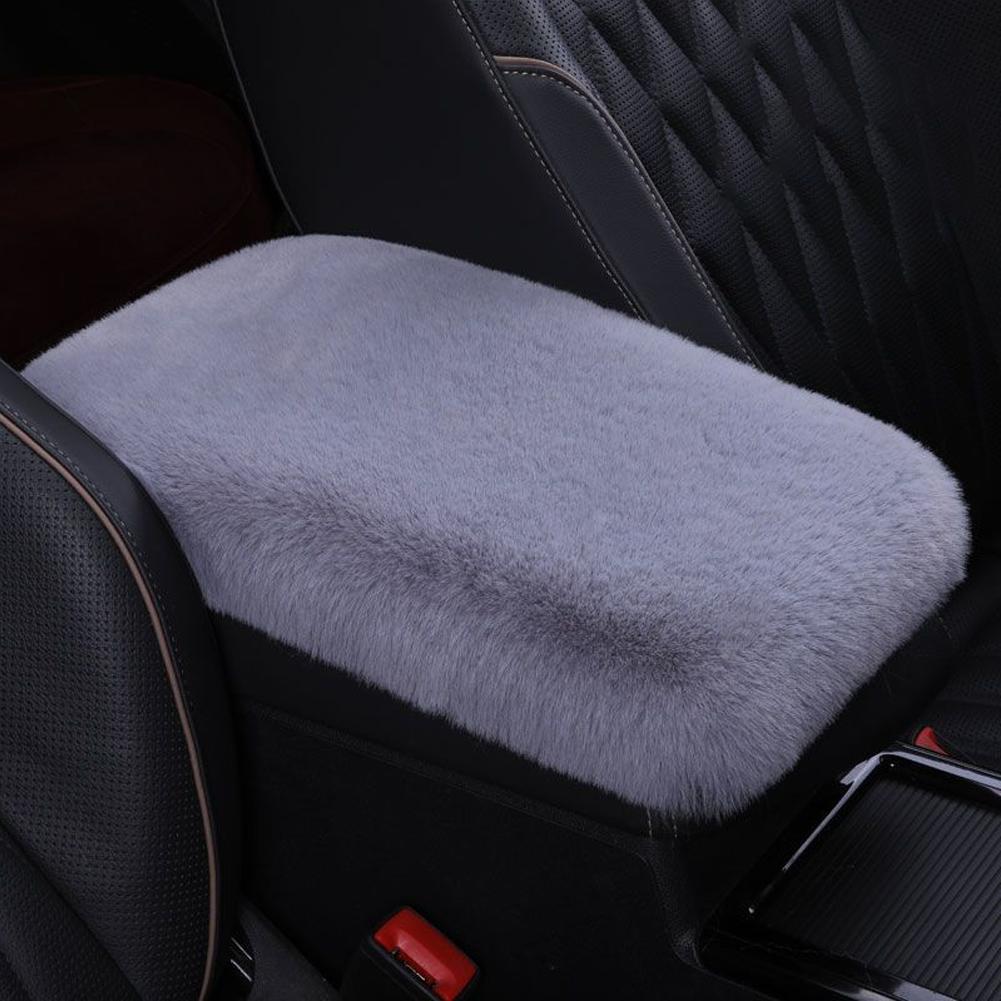 Almofada de Pelúcia para Caixa de Apoio de Braço de Carro Quente Apoio de Braço Central Almofadas Interiores Capa Universal Organização Decoração Automóvel Armazenamento X6A8