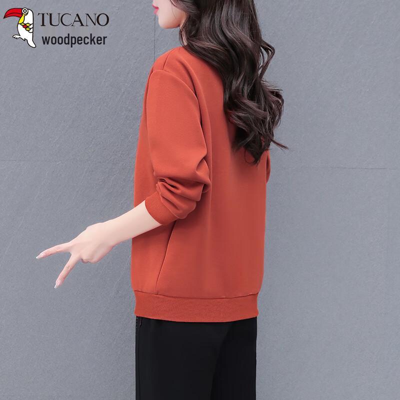 Woodpecker Women's Casual Long-Sleeve Slimming Sweatshirt Top