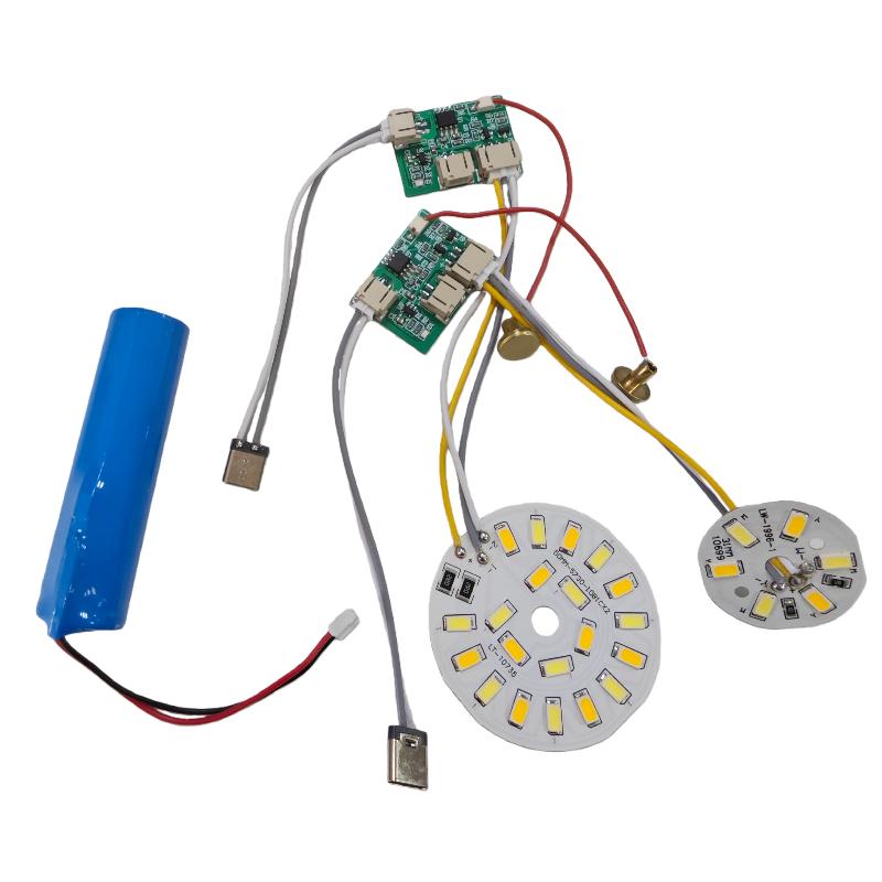 1 Set LED Light Panel Dimming Controller Remote Control 5V Light Source Three Color Change With ON/OFF Touch Switch Charge Typec