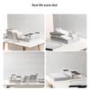 Anti-Wrinkle Clear Pet A4 File Storage Box -Stackable Desktop Document Organizer Case For Office & Student Desk