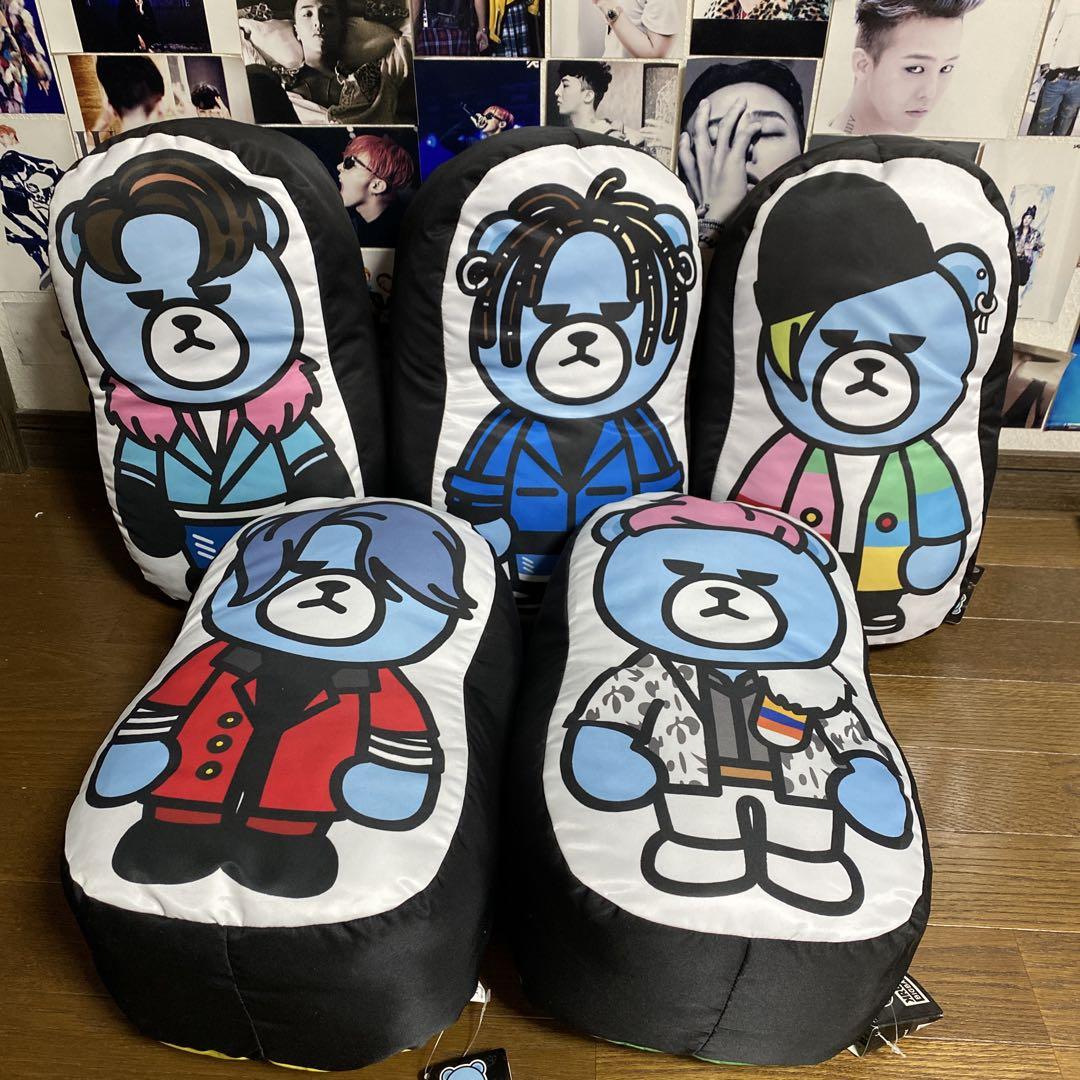 

[USED] BIGBANG KRUNK Bear Die-Cut Cushion (5 types) with Price Reduction Tag