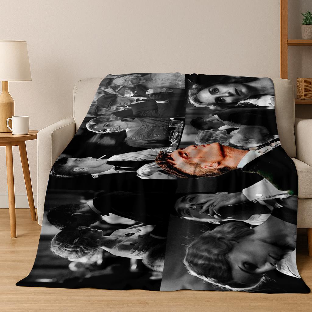 2026 Tommy Shelby P-Peaky B-Blinders Art Flannel Blanket,Cozy Soft Throw Blanket for Home Bedroom Bed Sofa Picnic Cover Gift