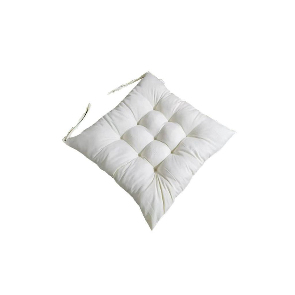 Solid colored frosted thick dining chair cushion, office, bedroom, living room cushion