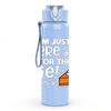 1PC Boots Fall Season Quote 750ml Color Plastic Sports Water Bottle Leakproof Flip Straw Lid Suitable for Sports Office Home Use