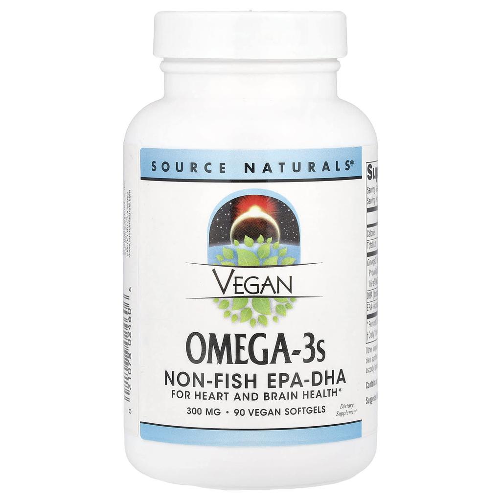 Vegan Omega 3, 600Mg, 90 Vegan Softgels (300Mg per Capsule)