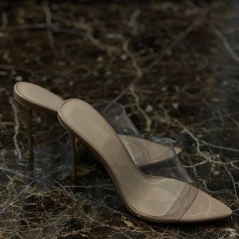 Fashion Shoes for Women 2025 New Fashion Shallow Mouth Women's Pumps Summer Sexy Party Dress Ladies High Heel Shoes Slingbacks Thin Heel