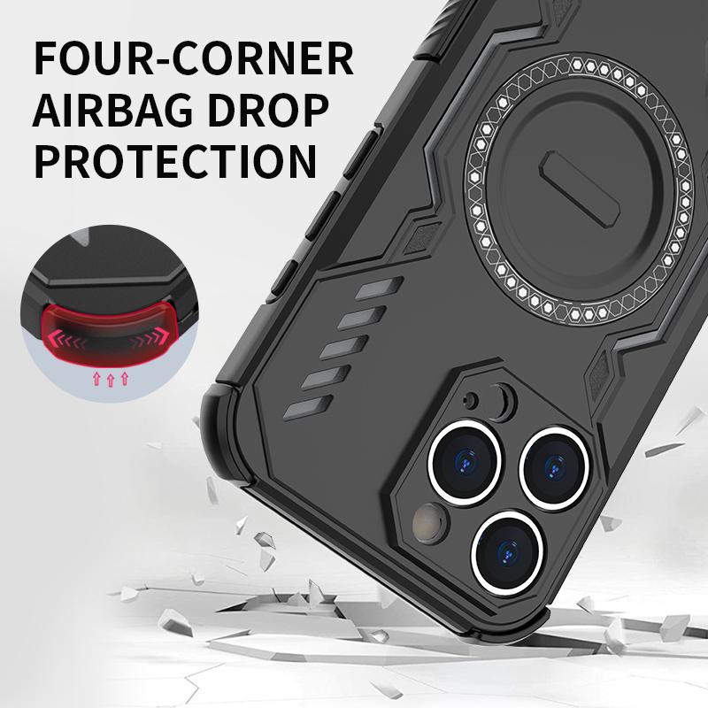 Luxury Magsafe Magnetic Wireless Charging Case For iPhone 16 Pro Max 16 Plus Military Grade Case