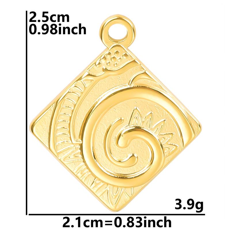 6pcs Ocean Series Sea Wave Fish Tail Shell Pendant Animal Octopus Elephant Stainless Steel Charms For Jewelry Making Accessories