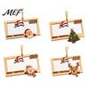 Christmas Tree Hanging Decoration Wooden Money Holders for Cash, Holiday Cash Gift Ornament Gifts Holder Ornaments Xmas Tree, Home Party Supplies Card