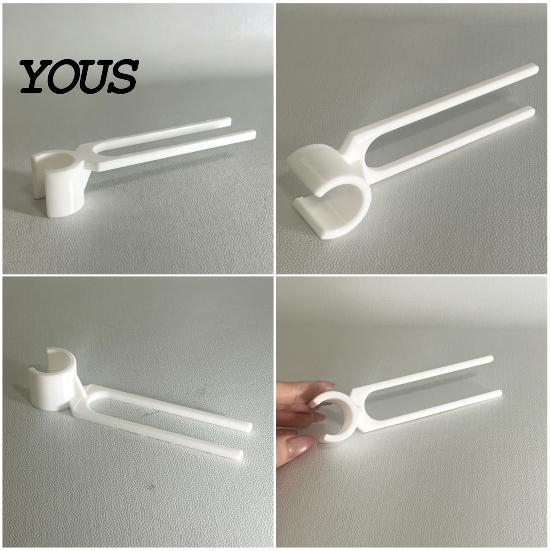 Kitchen Faucet Sponge Holder Rag Holder, Space Saving Double Rod Hanger, Durable PLA Drainage Rack for Sponges Adjustable Snap on Drying Towels