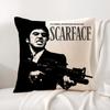 S-Scarface Movie Cushion Cover Summer Coolness Linen Fabric Double-Sided Printing Pillow Case Sofa Home Decor Gift