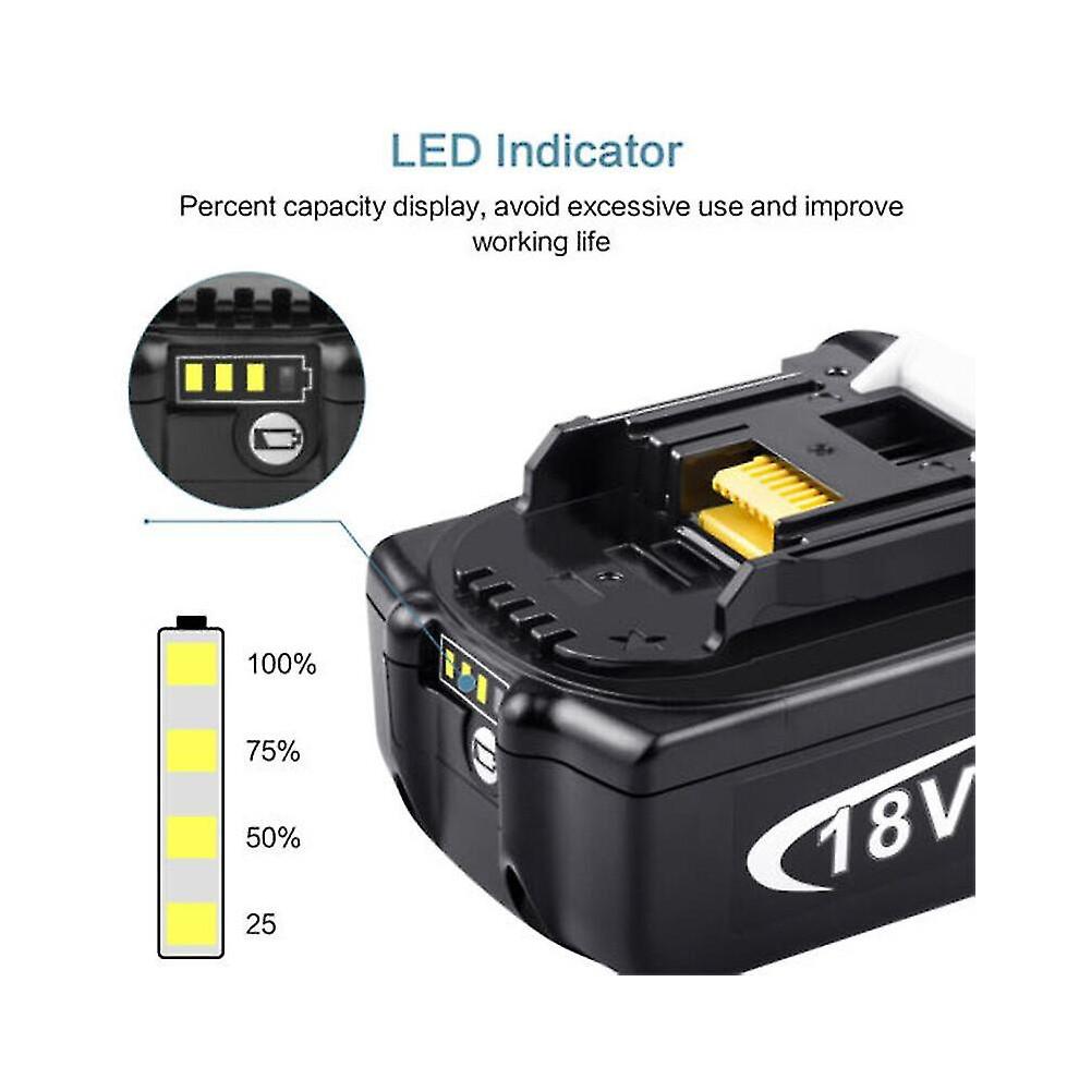 2 Pack For Makita 18v Battery 6.0 Ah Lxt Li-ion Bl1850b Bl1830b Bl1860b Cordless,100% New