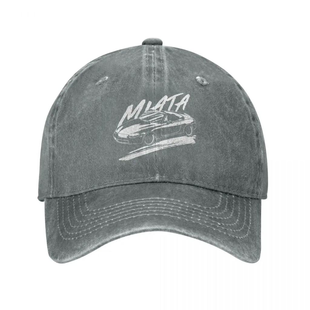 NB Miata Jdm Drift Men Women Baseball Cap Japanese Fast Car Distressed Washed Hats Cap Running Golf Adjustable Fit Sun Cap