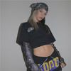Fashionable punk rhinestone triangle scarf - street style headband