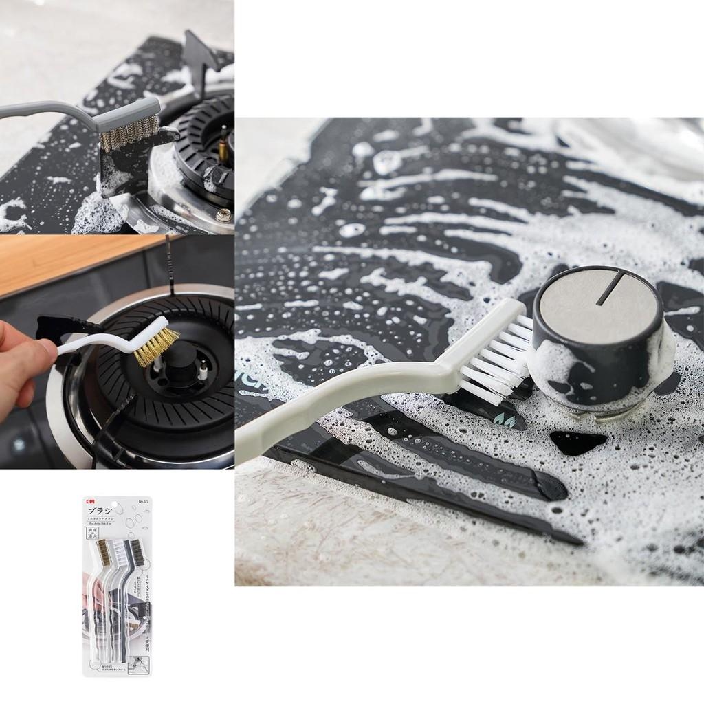 Stove Kitchen Gas Brush With Copper Steel Nylon Bristles For Tough Removal Grease