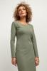 Simple sweatshirt dress T377 light beige