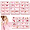 Valentines Gift Day Wrap Labels With Square Selfadhesive Stickers Party For