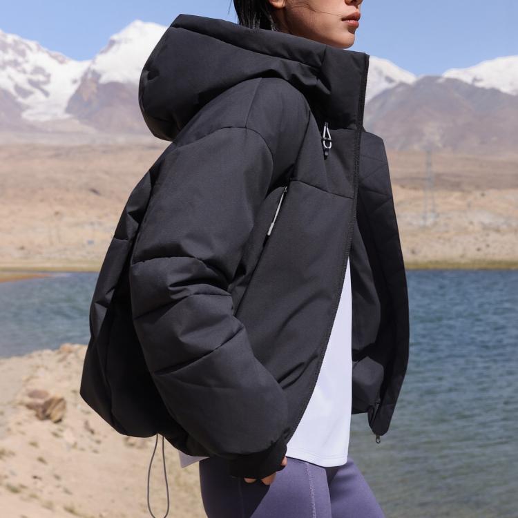 Asics Water-Resistant Hooded Sports Warm Down Jacket Women Jackets 2032D414-001