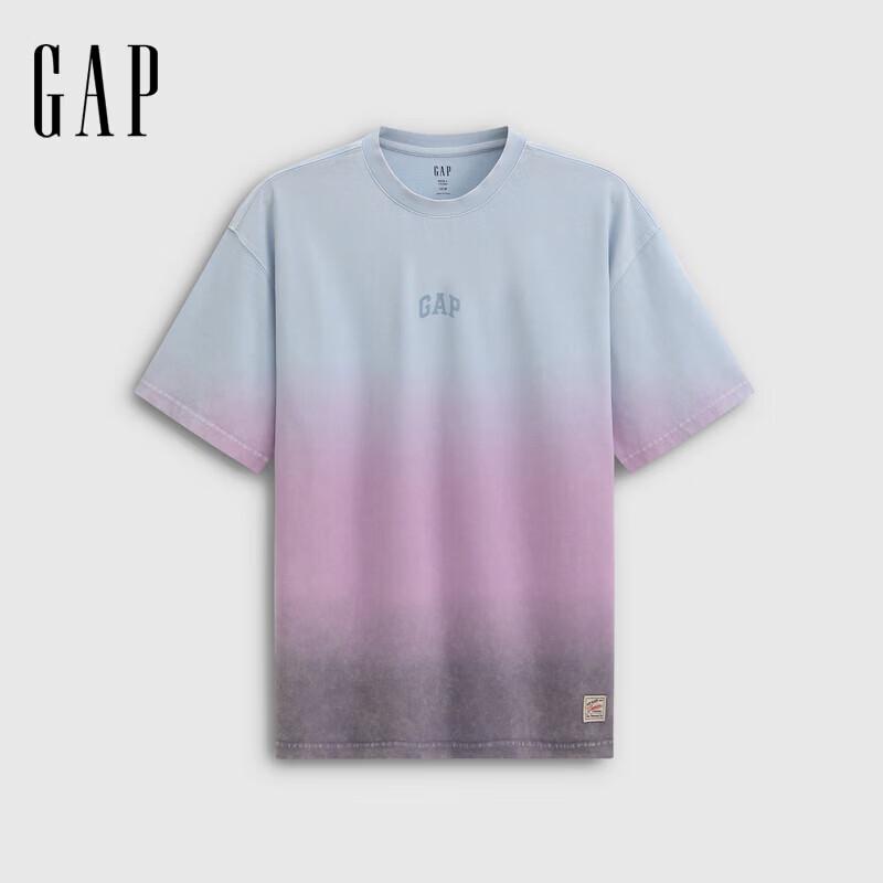 GAP Unisex Logo Print Round Neck Short Sleeve T-Shirt 180/100A