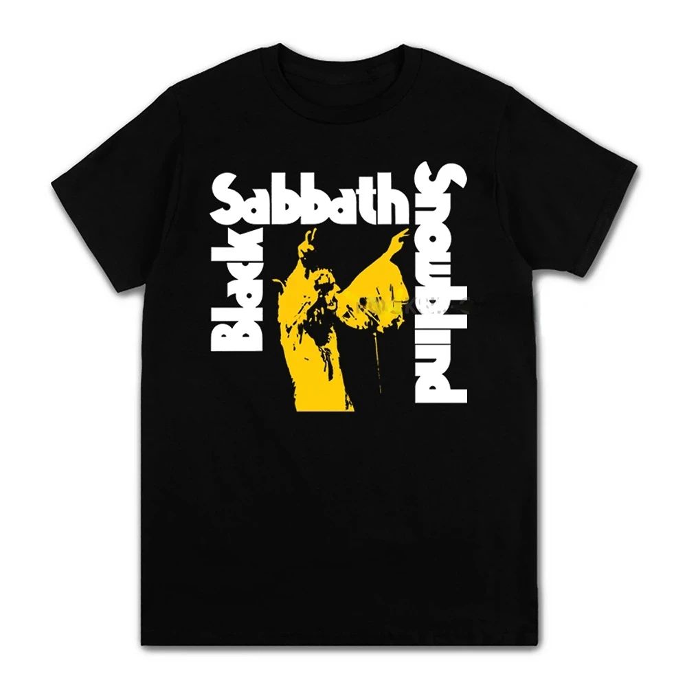 Black Metal Rock Band T Shirt Black Sabbath Men Women Black Oversized Short Sleeve Plus Size T Shirt Unisex Streetwear Clothing
