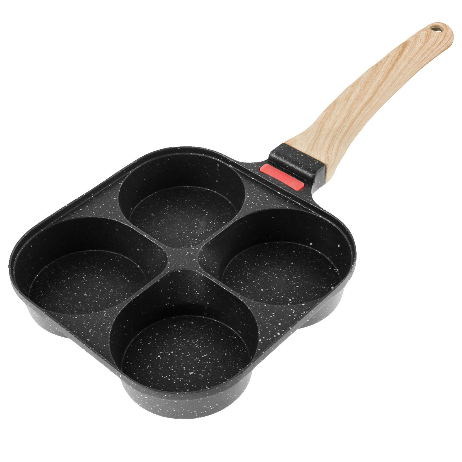 

Egg Frying Pan Nonstick Pancake Pans 4-Cups Cookware Pancake Pan Egg Pan Suitable for Gas Stove Induction Cooker Breakfast Maker