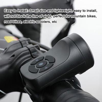 Clopoțel pentru bicicletă 120dB claxon pentru bicicletă electrică, reîncărcabilă, alarmă antifurt, rezistentă la apă, cu 4